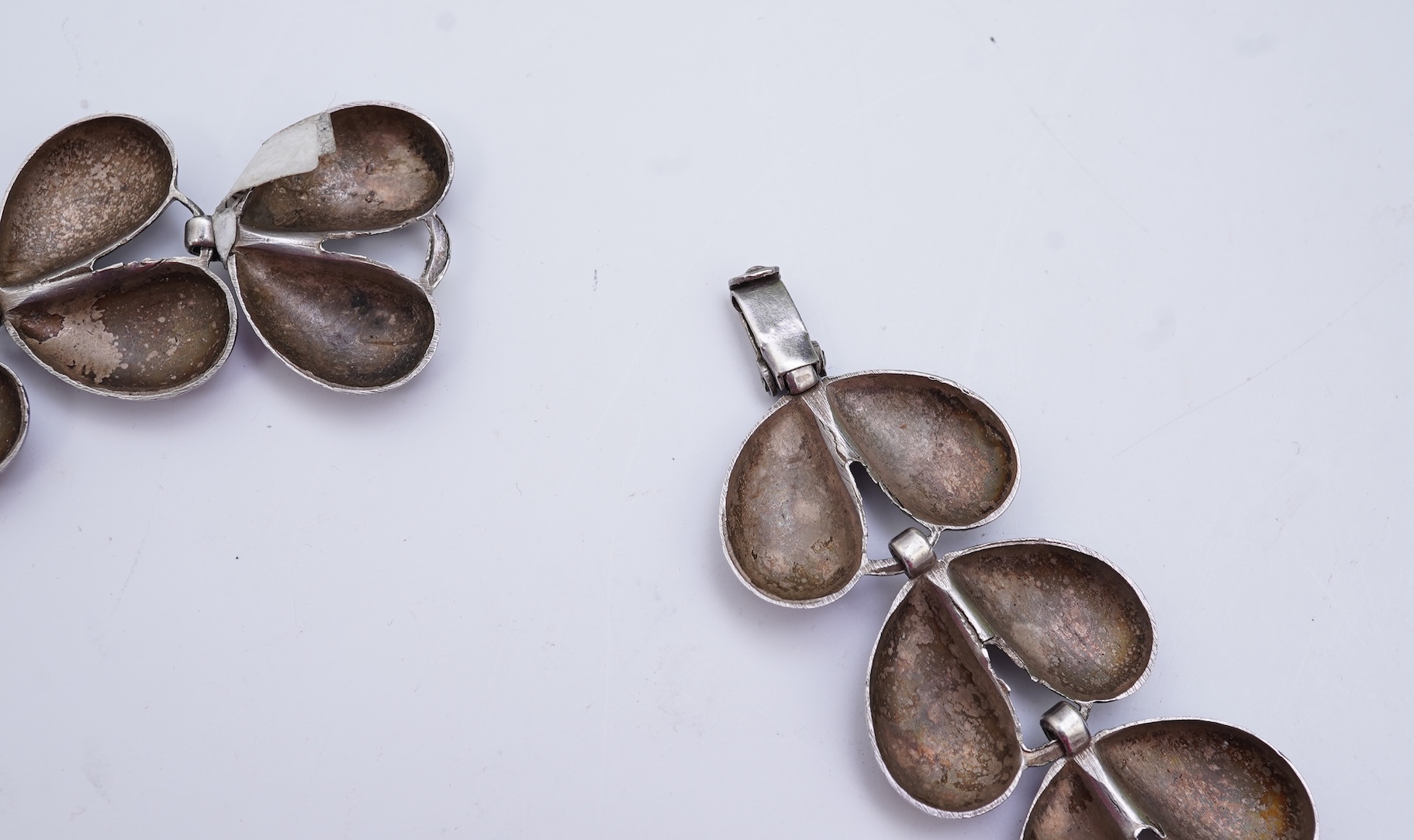 Two silver necklaces